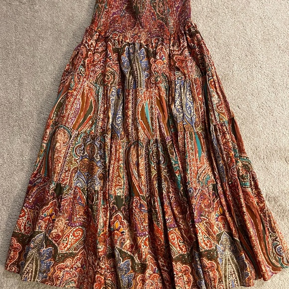 Ralph Lauren Multicolor Paisley Tiered Maxi Skirt Size SMALL - Picture 6 of 6